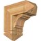 Ekena Millwork Merced Arts and Crafts Rough Sawn Bracket w/ Offset Brace, Western Red Cedar, 8"W x 18"D x 18"H BKT0806X18X18MRC03RWR - alternate 1